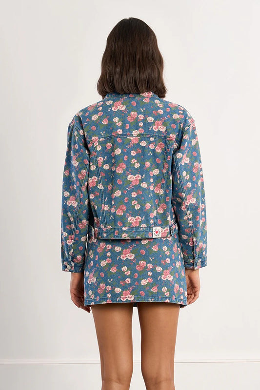 Floral Denim Jacket