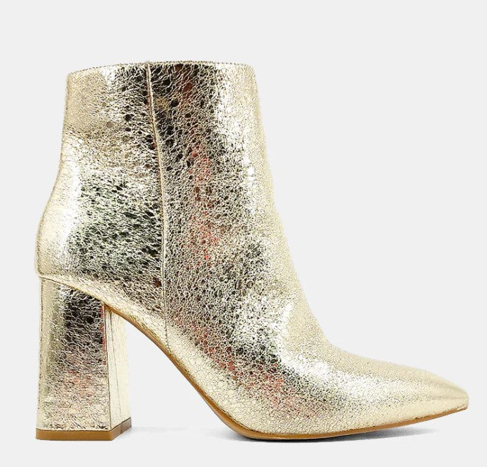 Veronica Gold Bootie