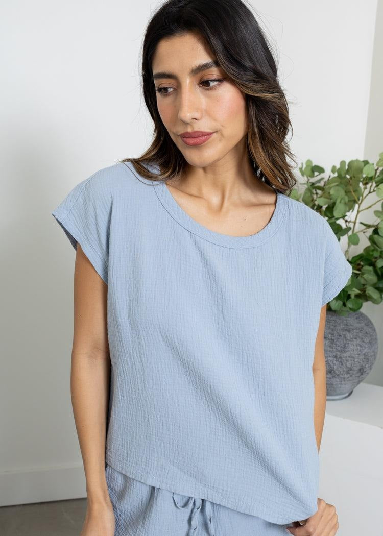 Dolman Top Blue