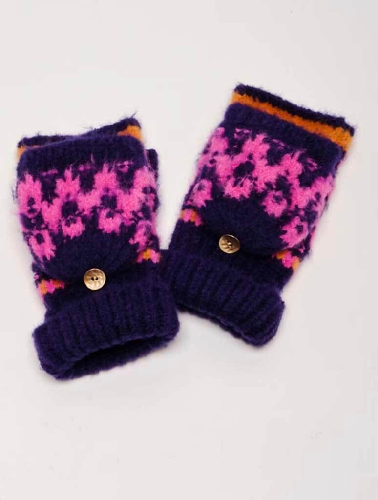 First Frost Fairisle Gloves up