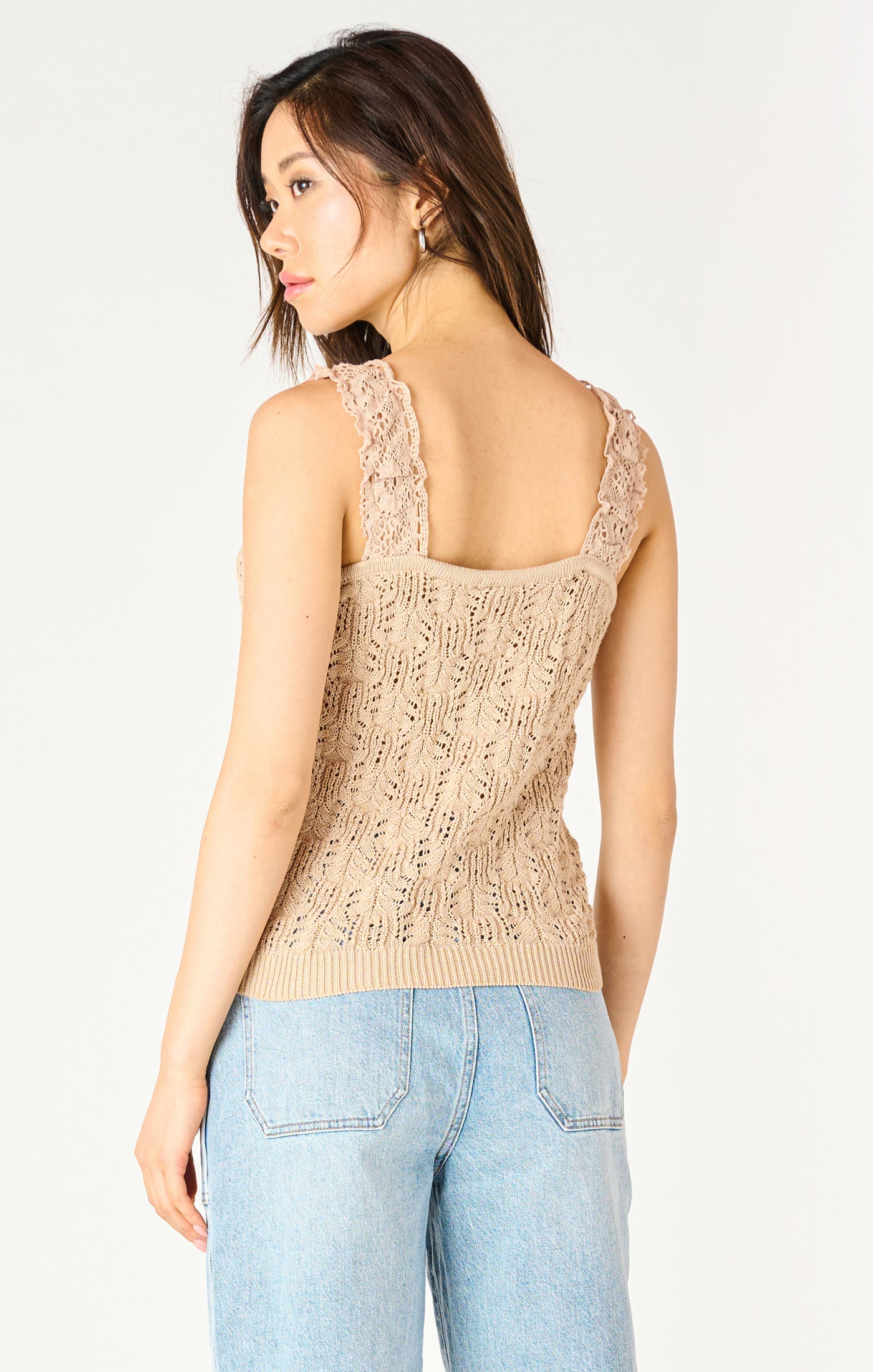 Ruffled Trim Tank back