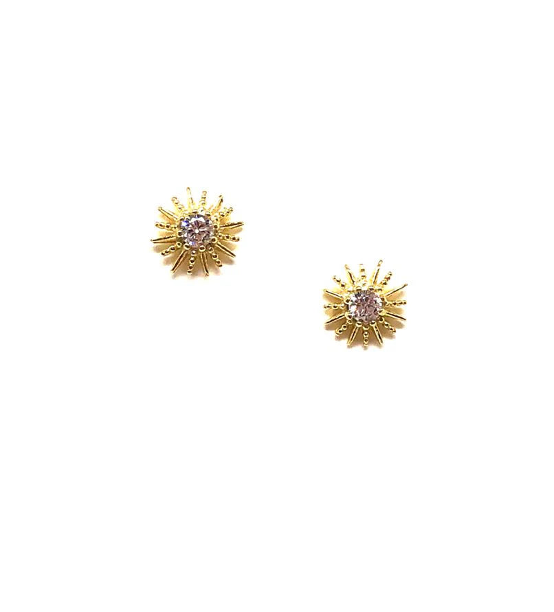 Sun CZ Stud