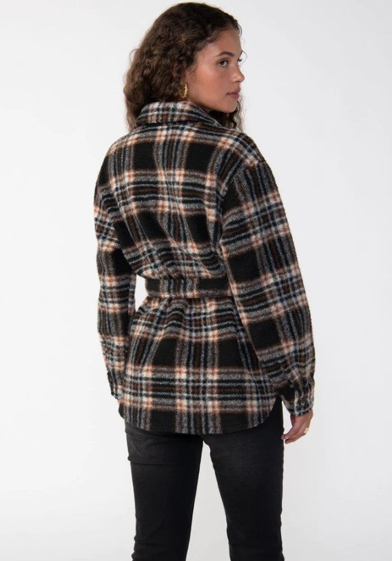 Shay Shacket Essex Plaid back
