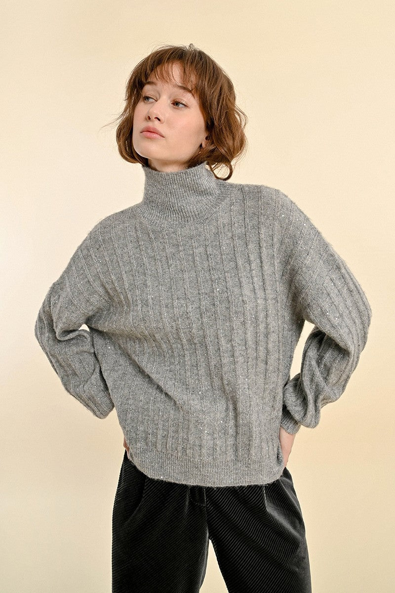 Sweater With High Collar