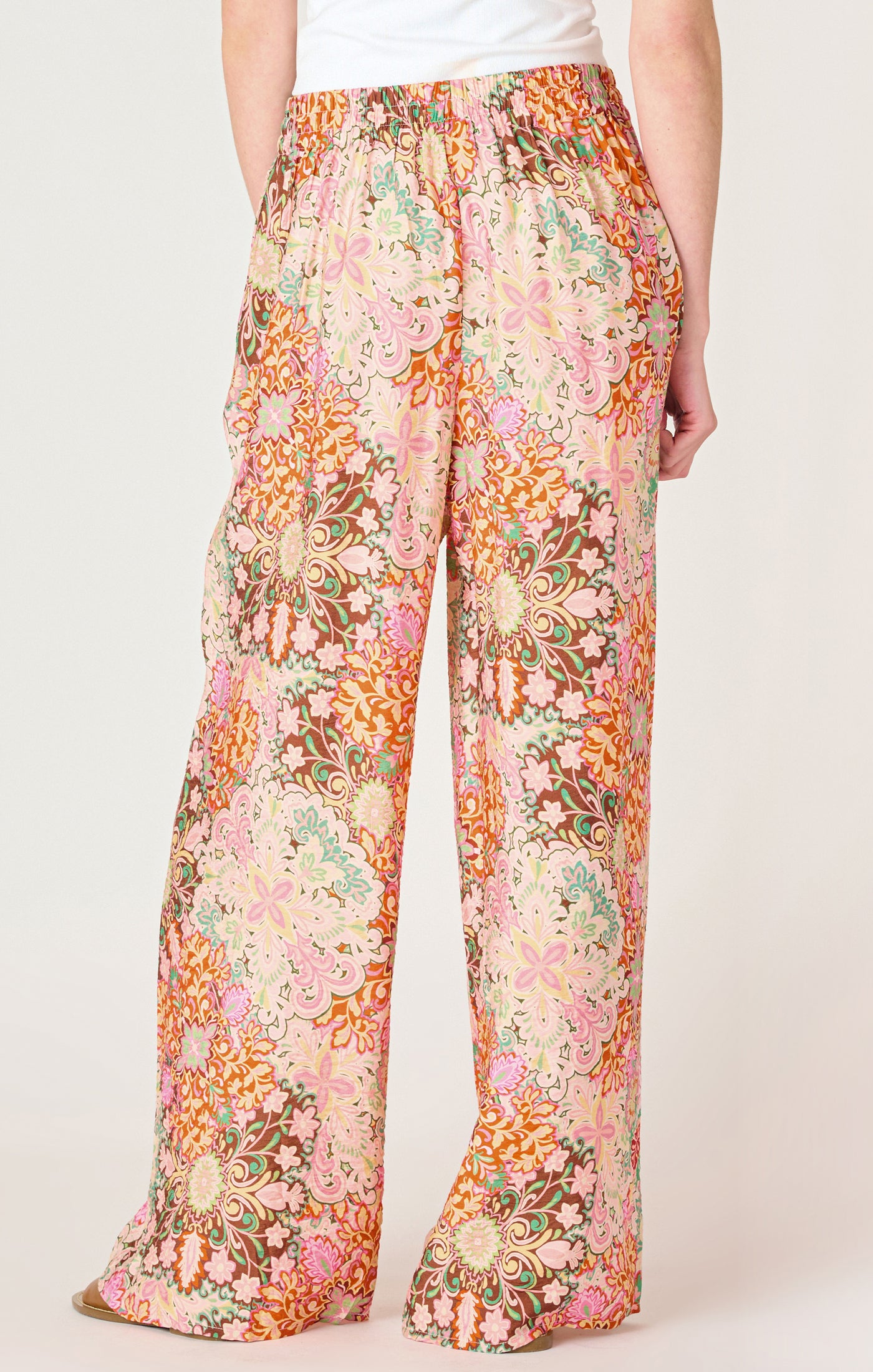 Wide Leg Flowy Pants back