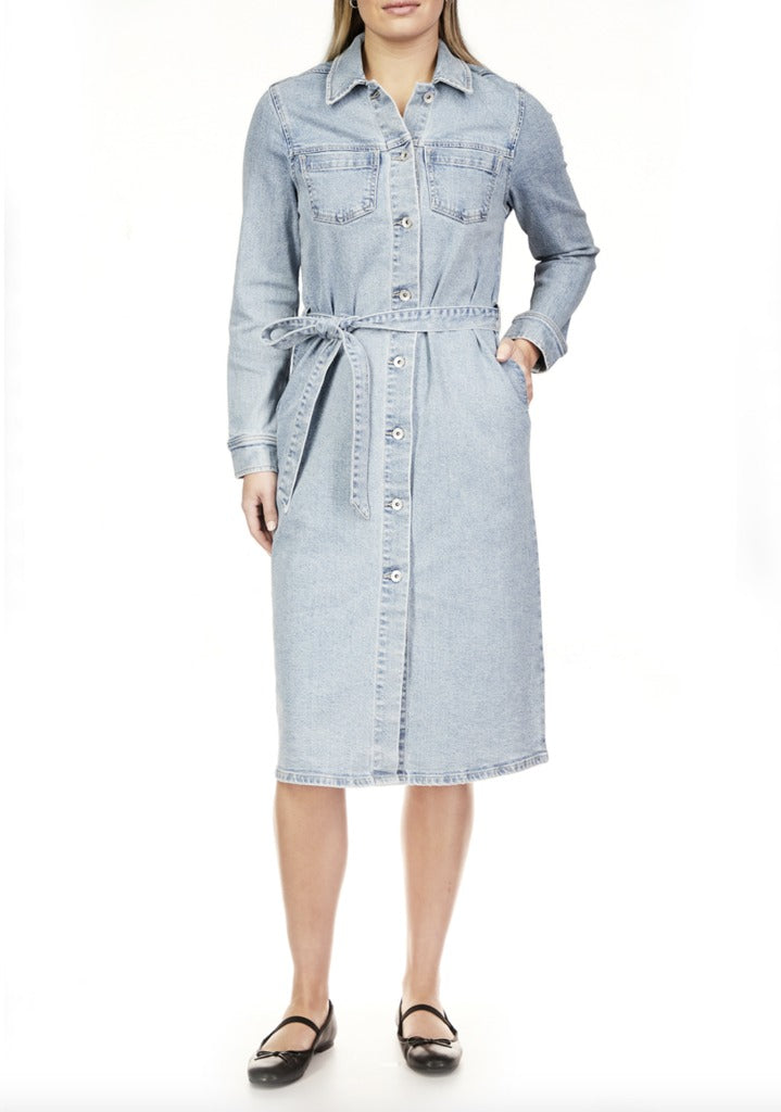 Wrapped up Denim Dress