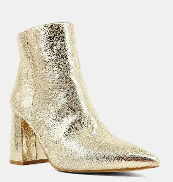 Veronica Gold Bootie