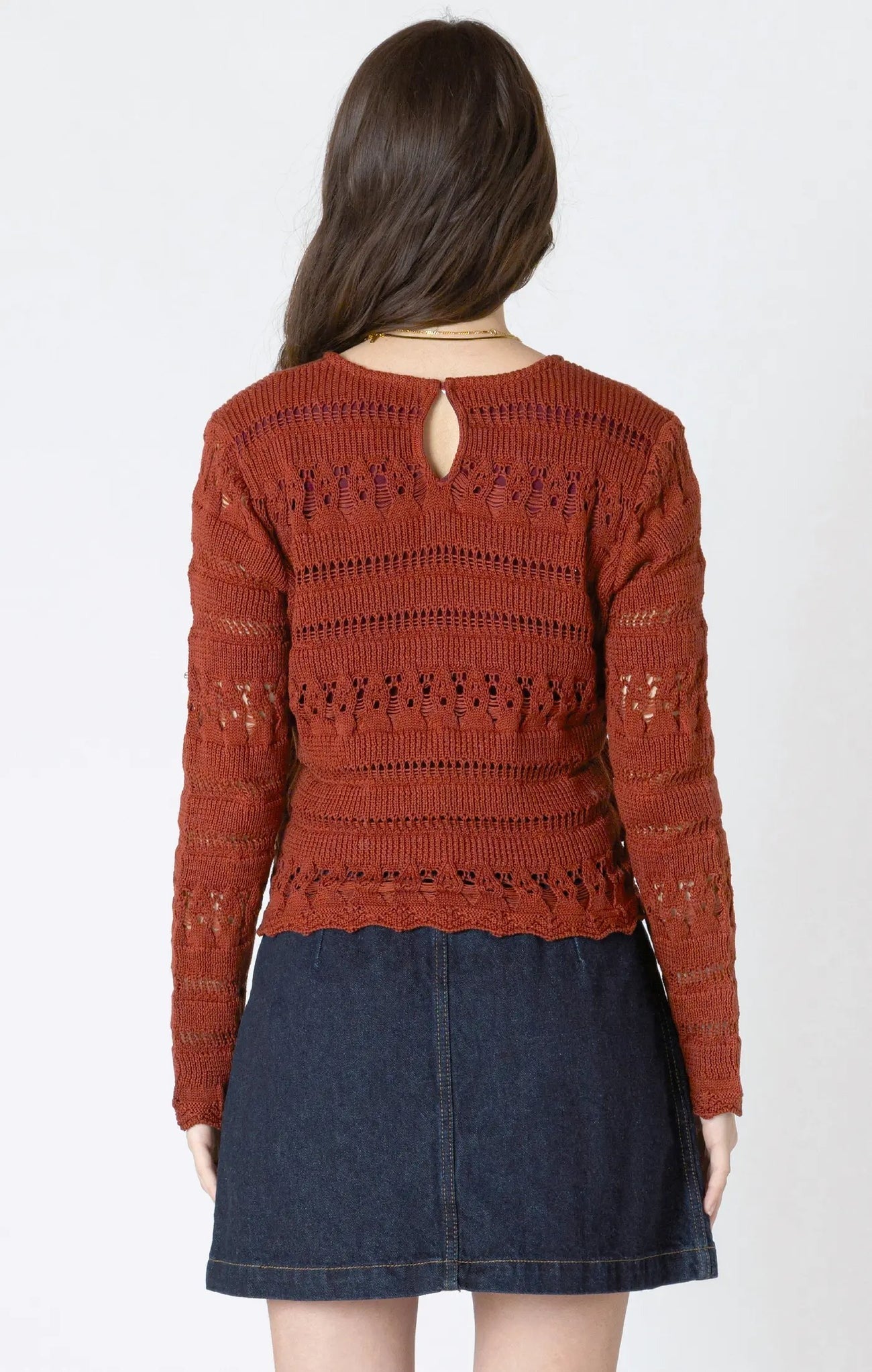 Crochet Sweater Burnt