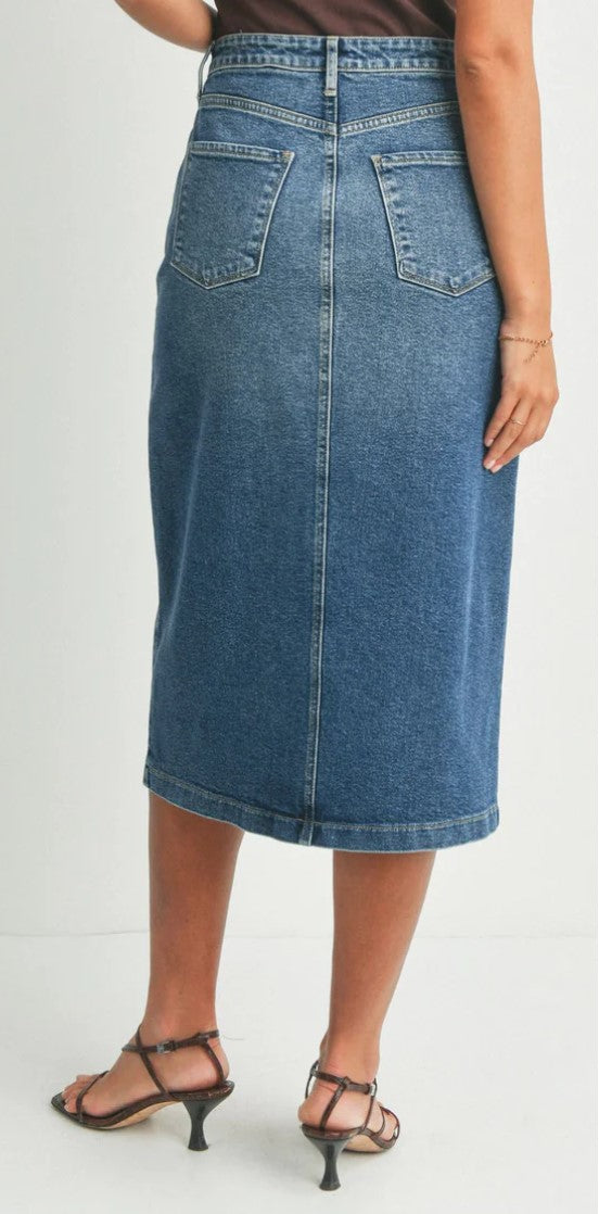 Utility Pocket Midi Skirt