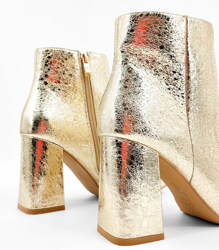 Veronica Gold Bootie