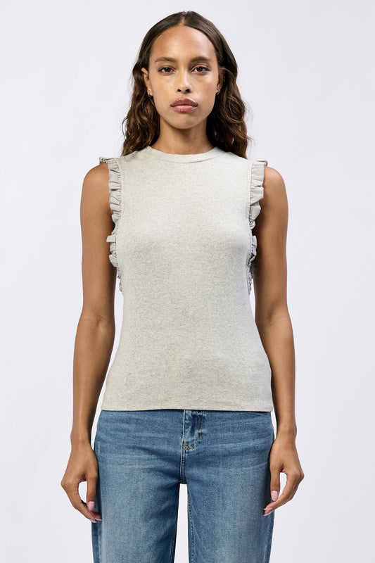 Ruffle Sleeve Tank