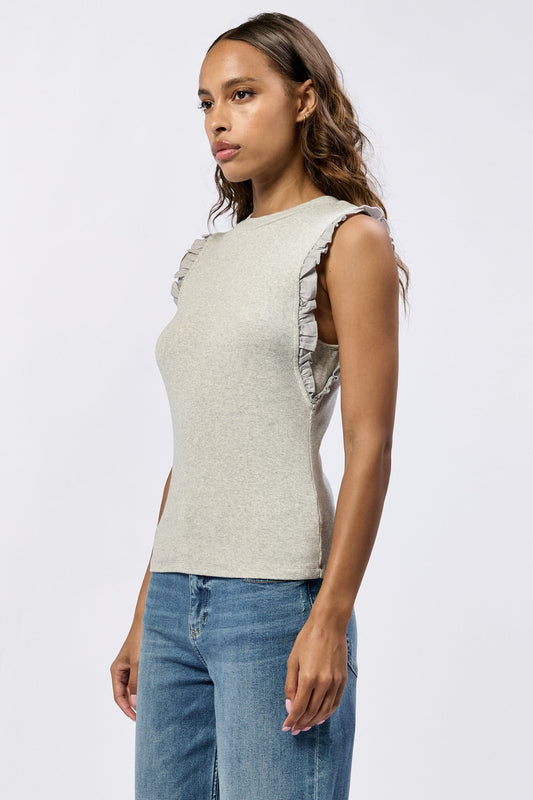 Ruffle Sleeve Tank