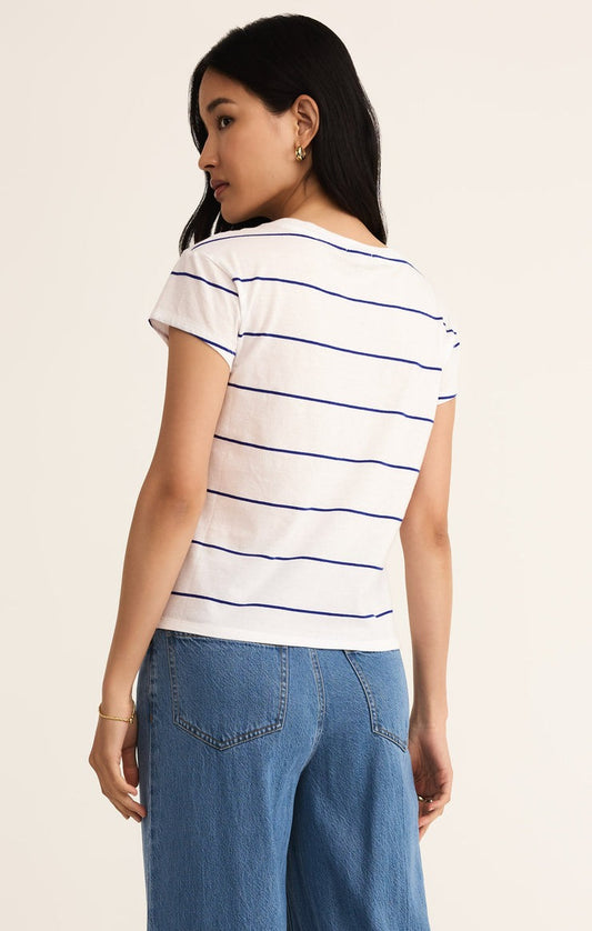 Striped Modern V Neck