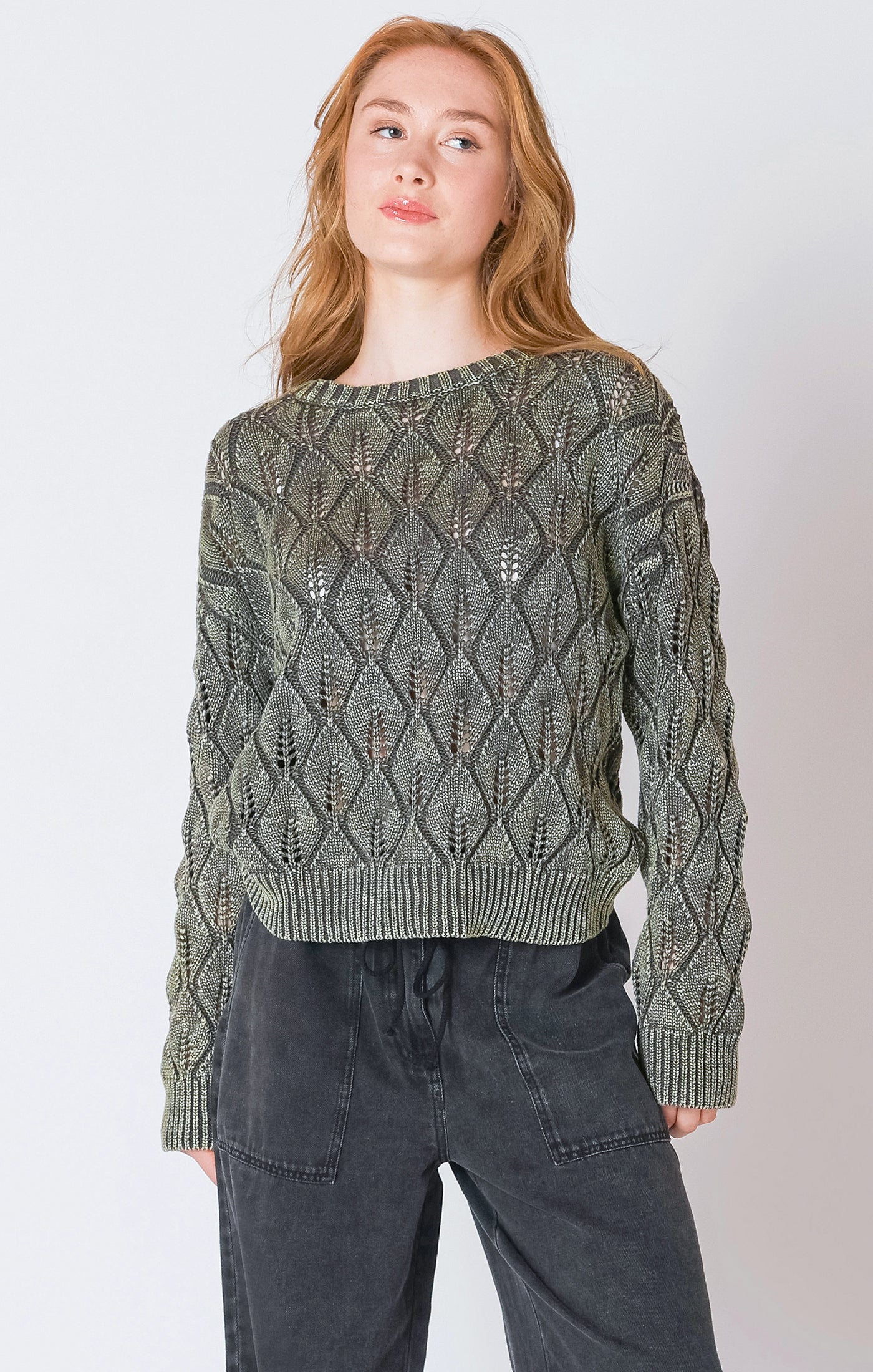 Washed Khaki Sweater
