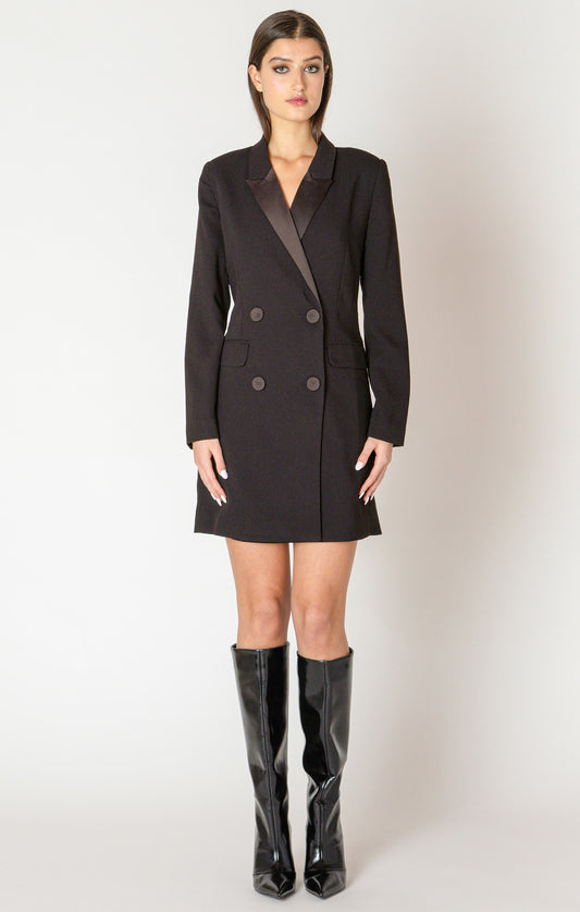 Double Breasted Blazer Dress