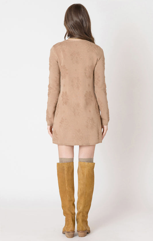 Patterned Sweater Dress