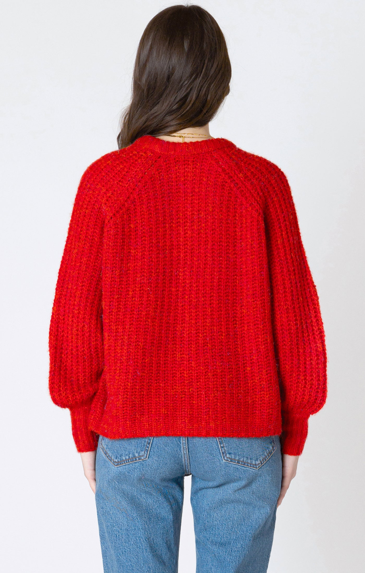Crewneck Textured Cardi
