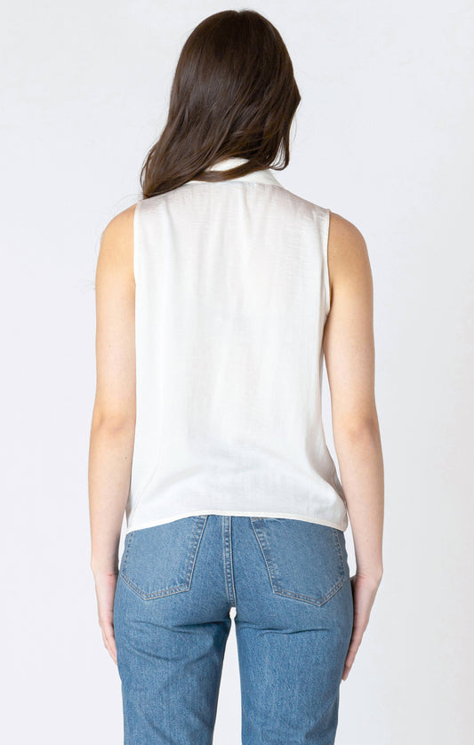 Lace Insert Wrap Blouse