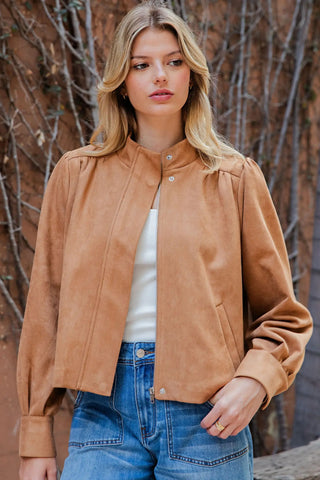 Suede Mock Jacket