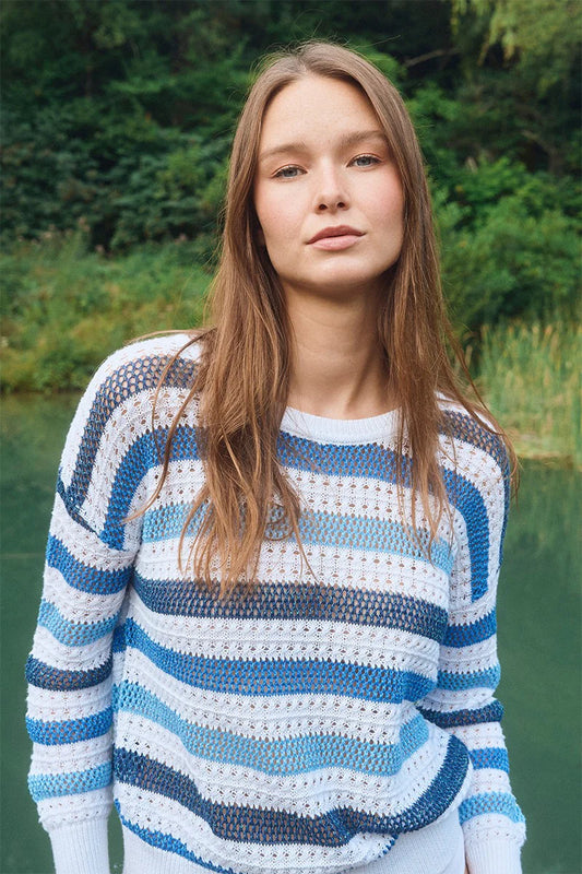 Blue Stripe Sweater