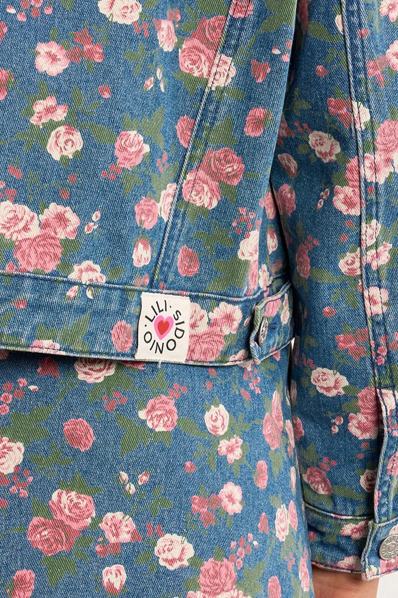 Floral Denim Jacket