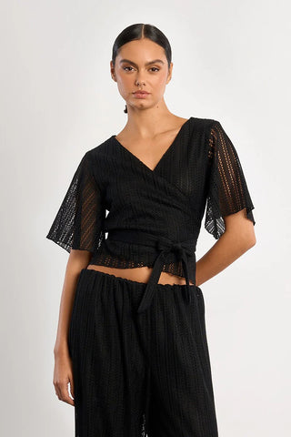Knit Wrap Top