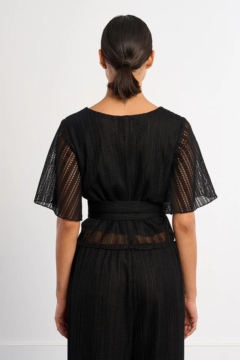 Knit Wrap Top
