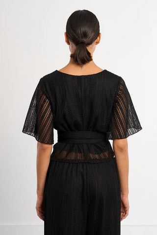 Knit Wrap Top