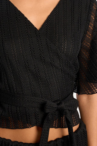 Knit Wrap Top