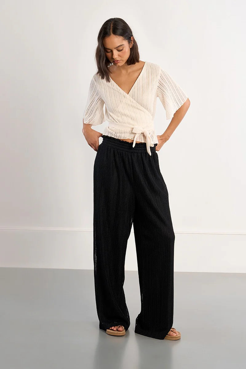 Wide Leg Knit Pants