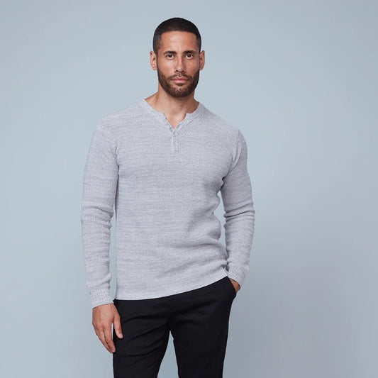 Men's L/S Henley Sweater