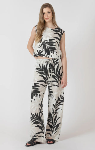 Abstract Leaf Wide Pant