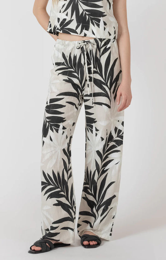 Abstract Leaf Wide Pant