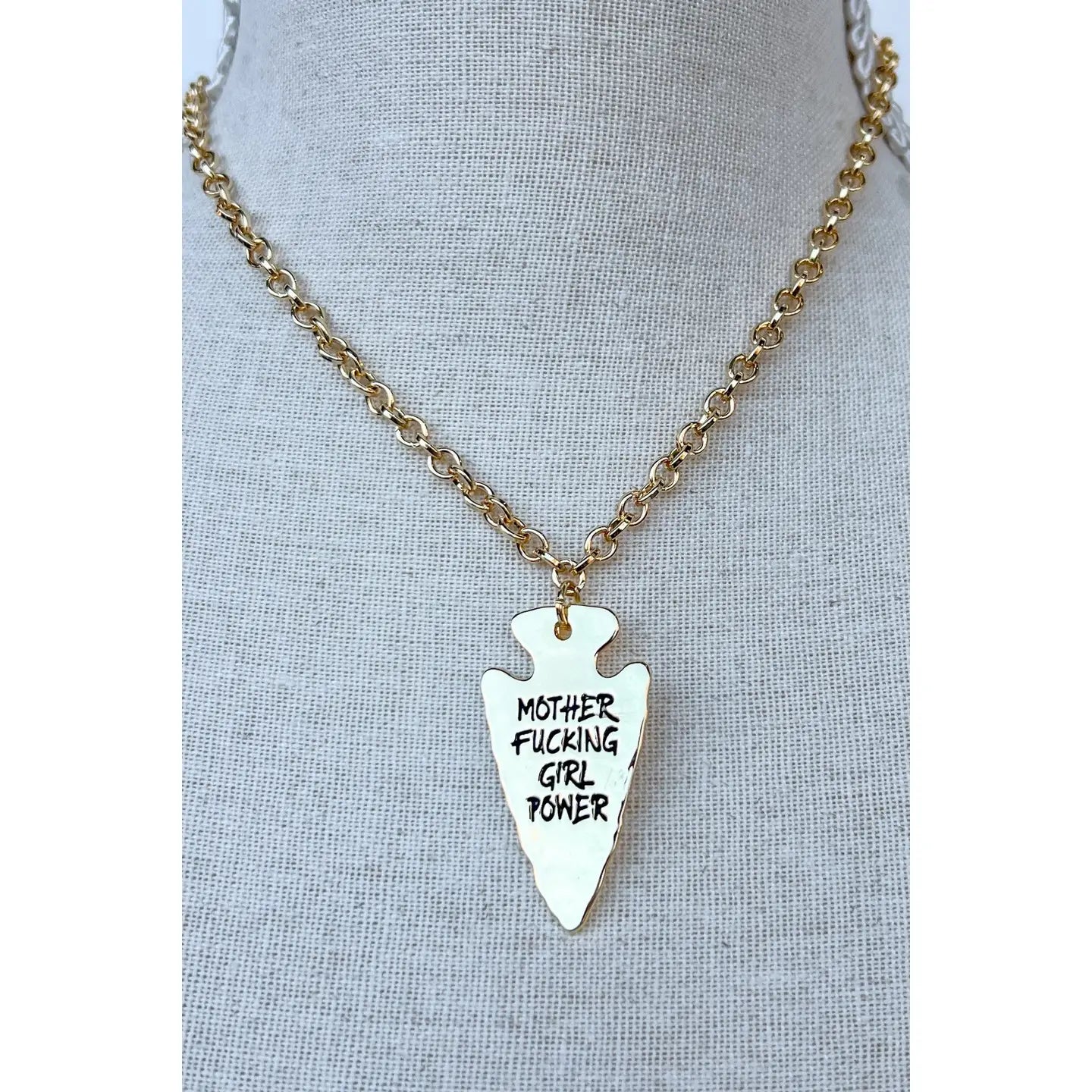 Girl Power Neck Gold