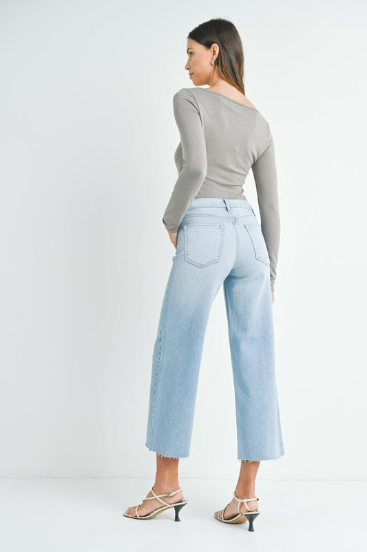 Scissor Cut Wide Leg