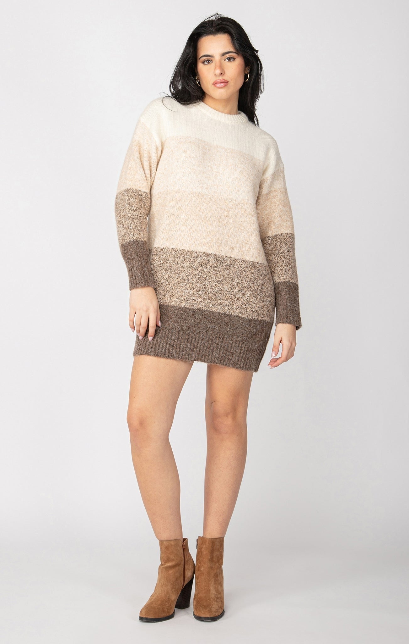 Colorblock Sweater Dress