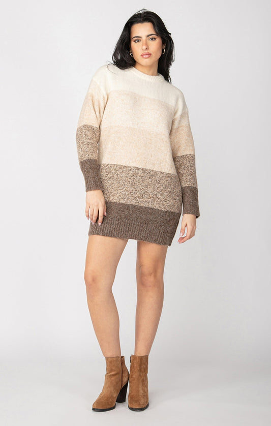 LS Colorblock Sweater Dress