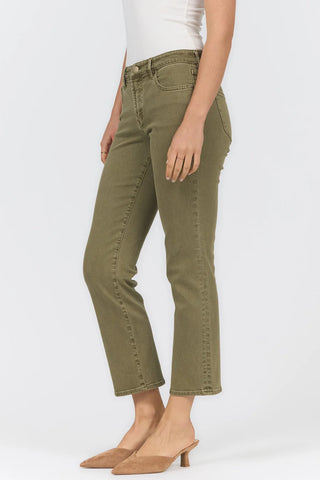 Anika Olive Mid Rise