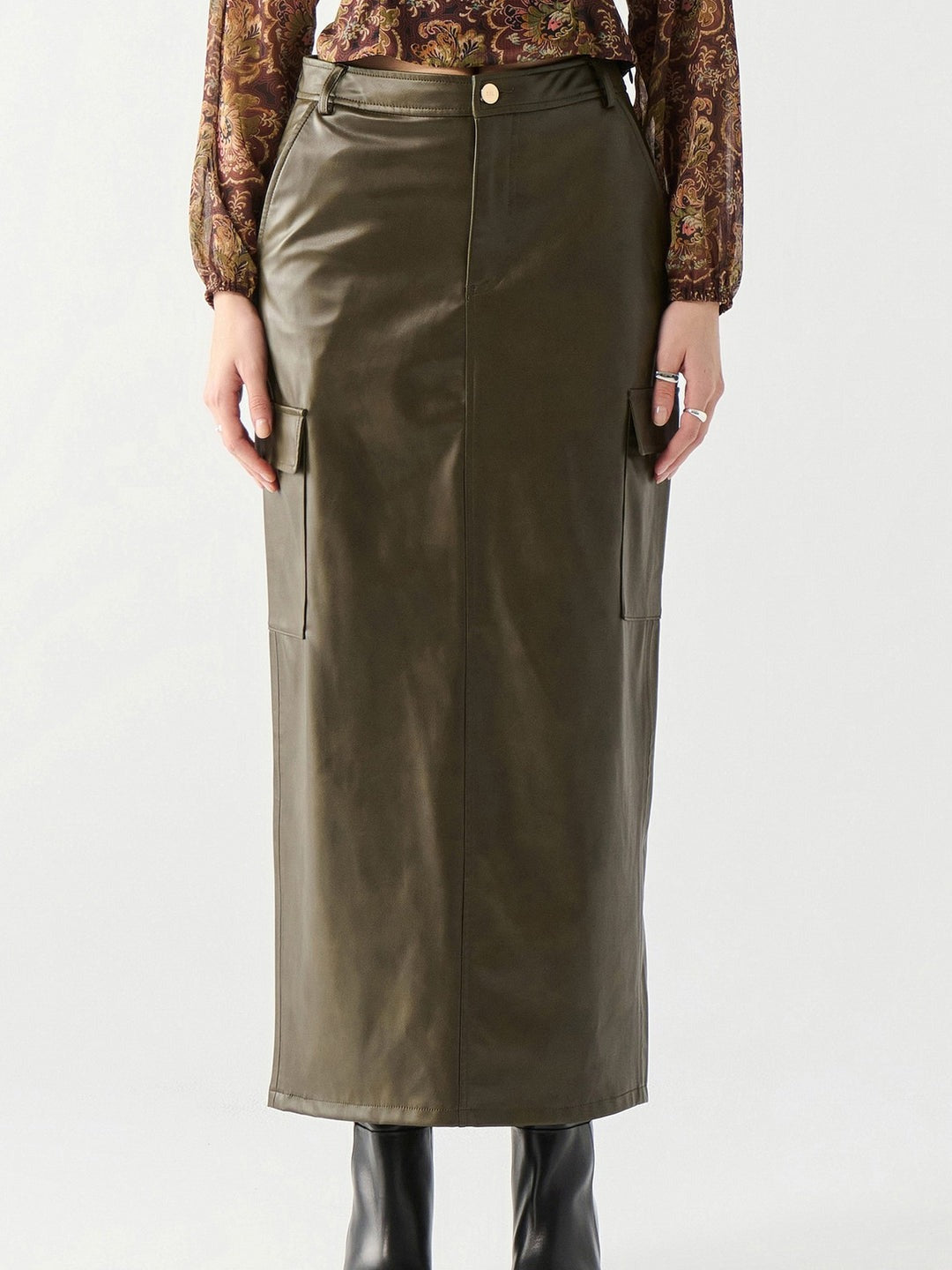 Faux Leather Cargo front