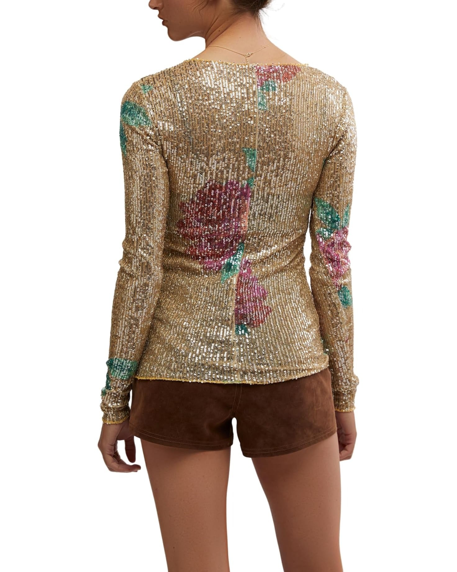 Gold rush Sequin Top back