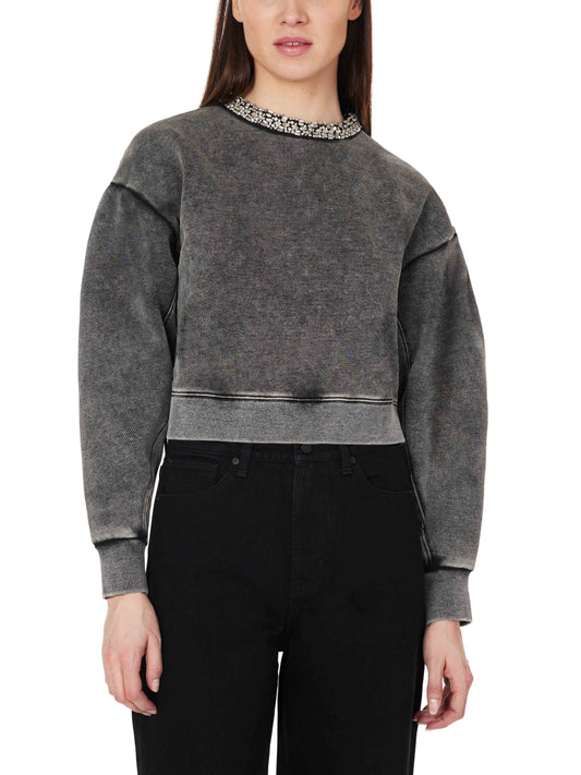 Embellished Crew Sweatshirt