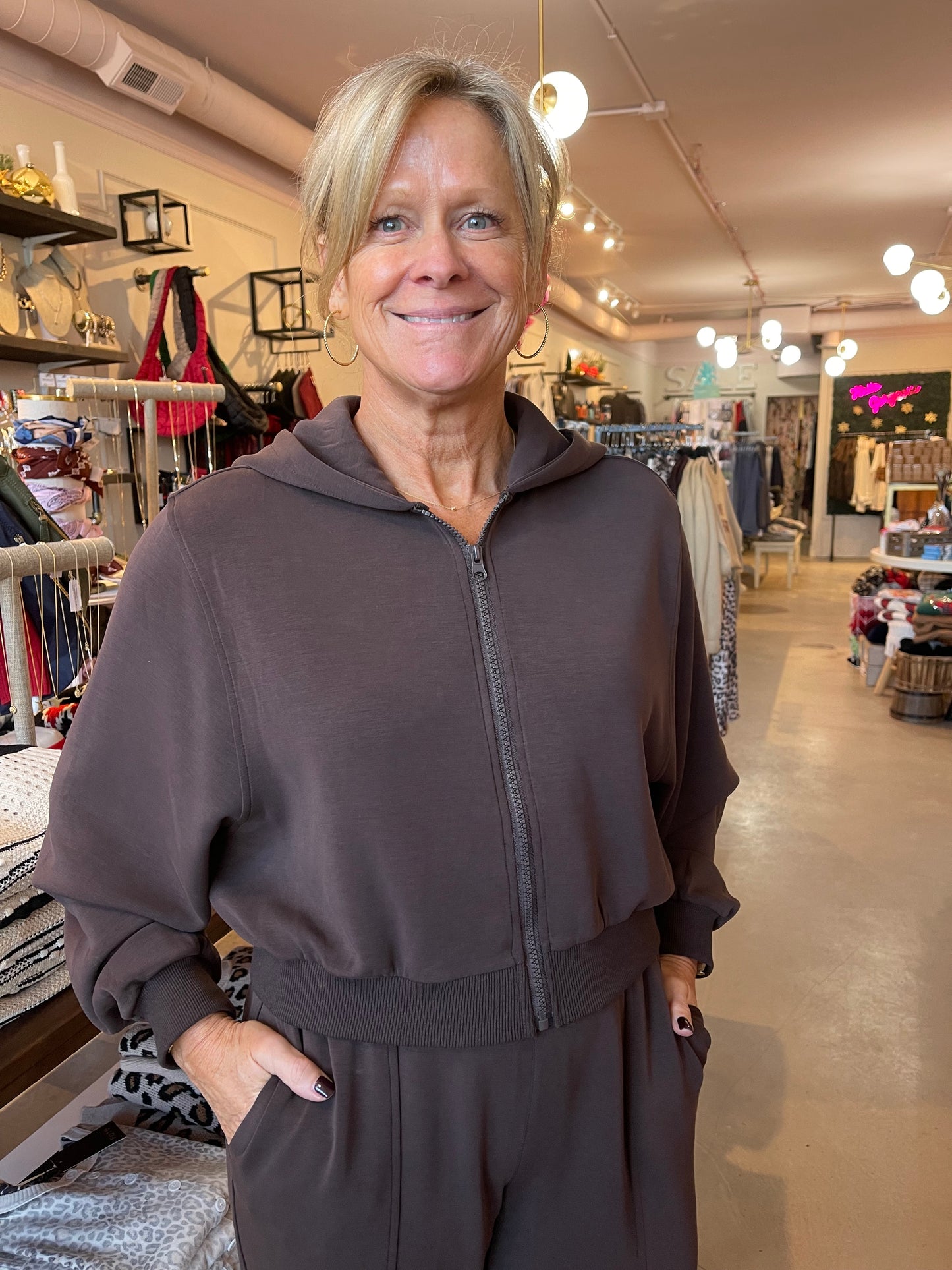 Brushed Modal With Hood