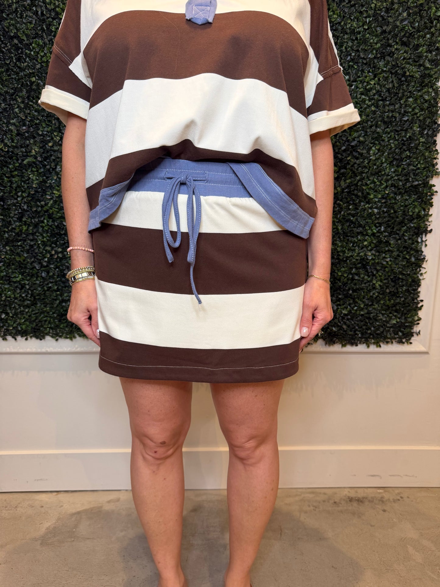 Stripe Skort