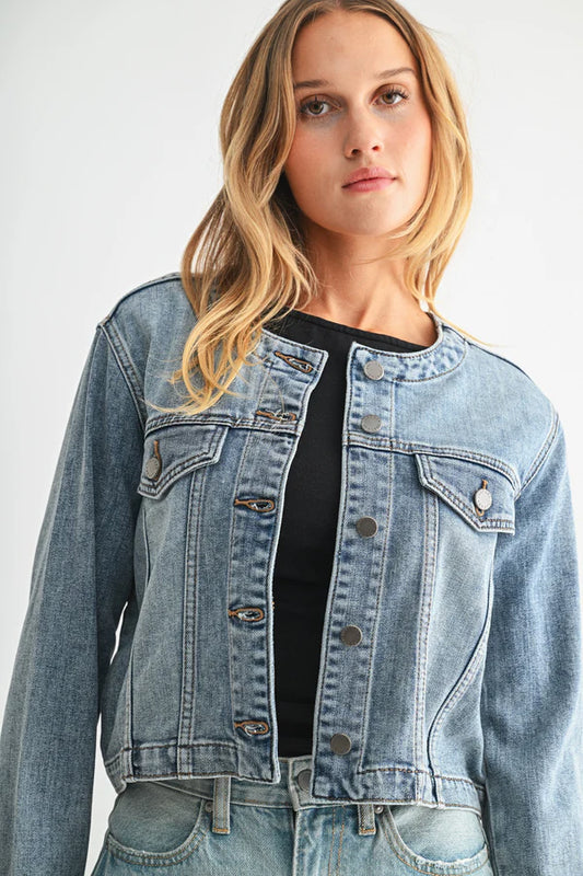 Cara Collarless Jacket