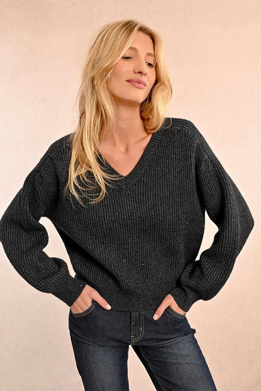 Oversized V Neck Sweater