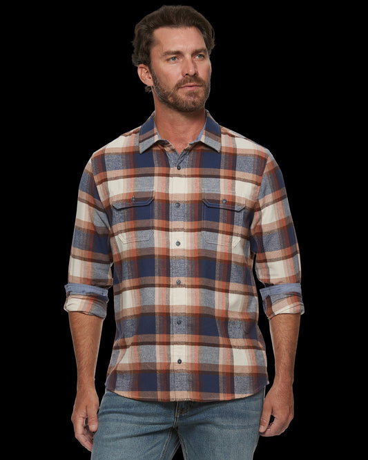 Men's Peter Navy Flannel