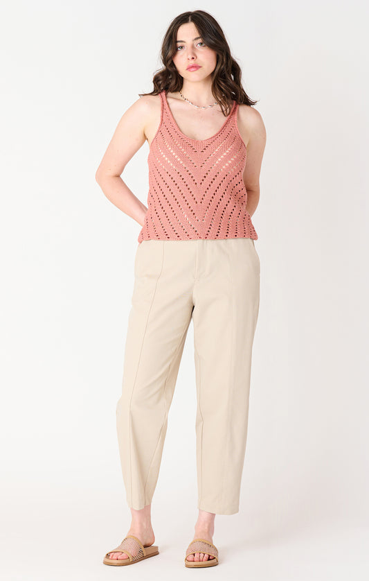 Pointelle Knit Tank FRONT
