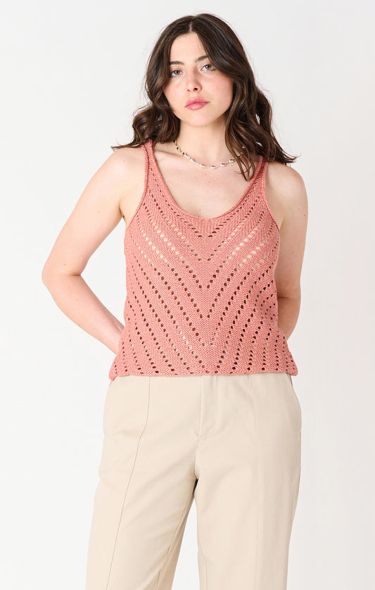 Pointelle Knit Tank