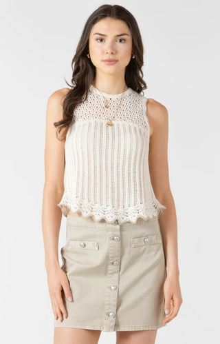 Contrast Trim Sweater Tank