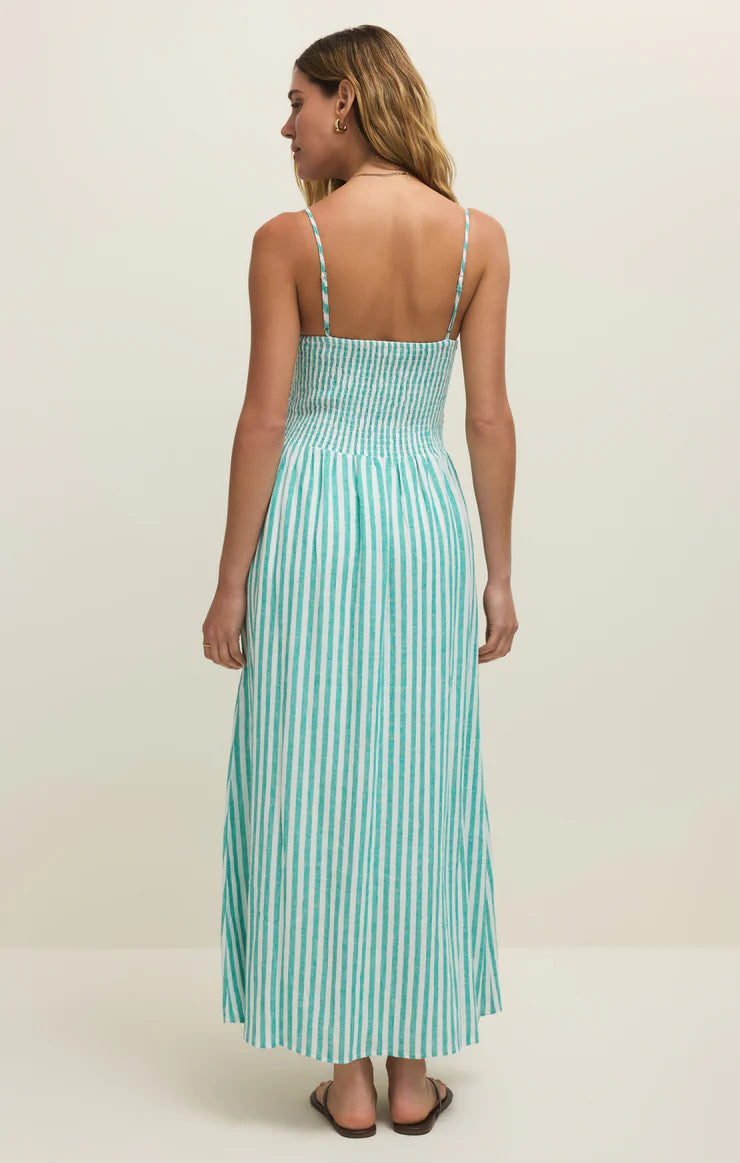 Bayside Striped Midi